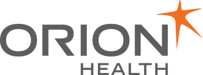 Orion Health Logo 2019 Grey Orange